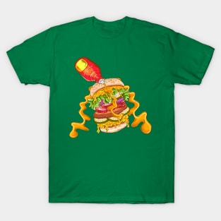 Burger Melting Cheese T-Shirt